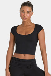 ButterCloudâ„¢ Crop Top in Black