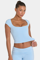 ButterCloudâ„¢ Crop Top in Sky