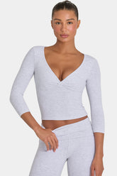 ButterCloudâ„¢ Top in Grey Marl