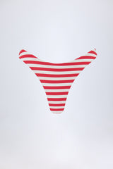 Cheeky Bikini Bottoms in Cherry Red
